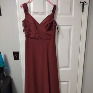 Sorella Vita Bridesmaid Gown Style # 9150 Sangria Off Shoulder 14